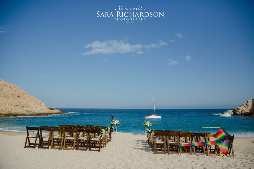 stunning ceremony at Santa Mara for this romantic beach wedding