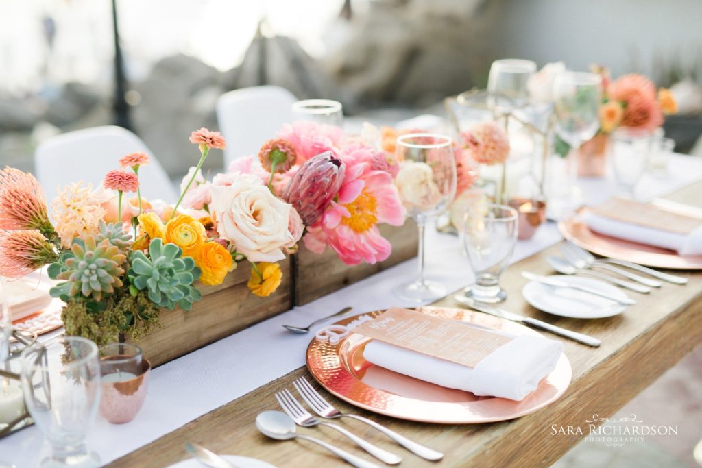 modern wedding table settings