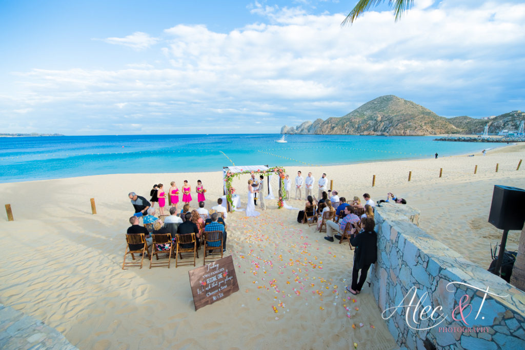 saying 'I do' at a Mexico beach wedding
