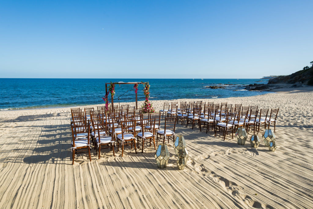colorful wedding in cabo