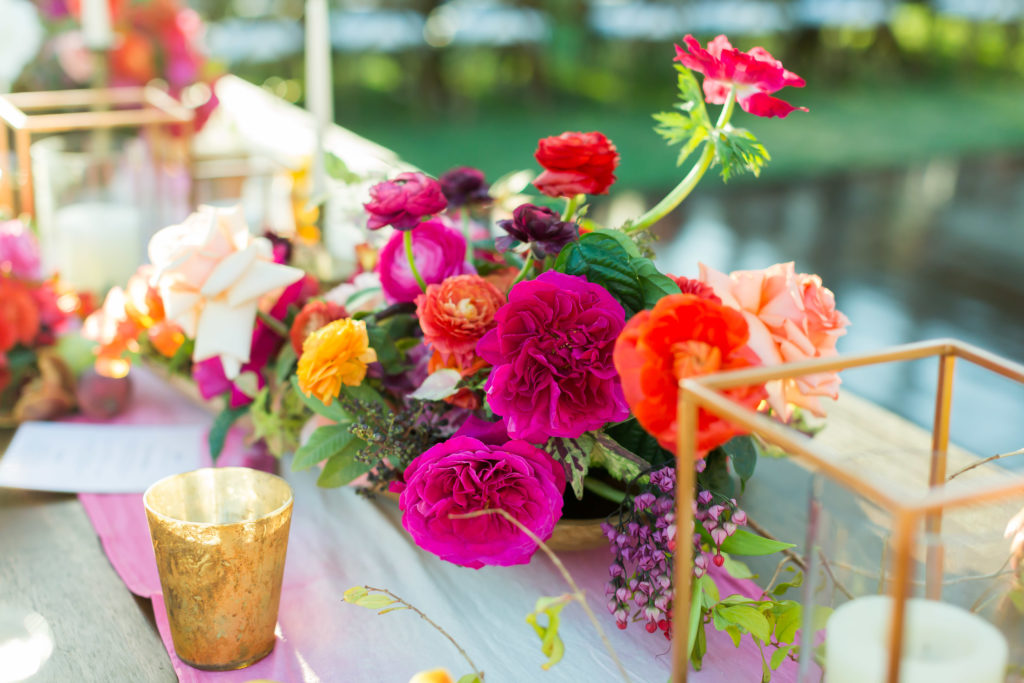 colorful wedding in cabo