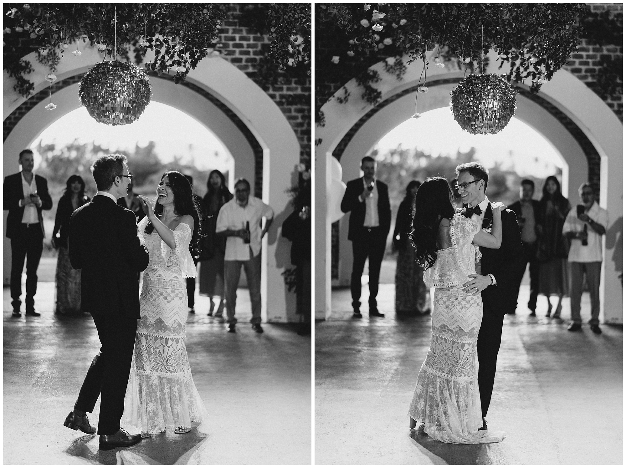 The first of many dances to come for this bride & groom at this beautiful Cabo wedding