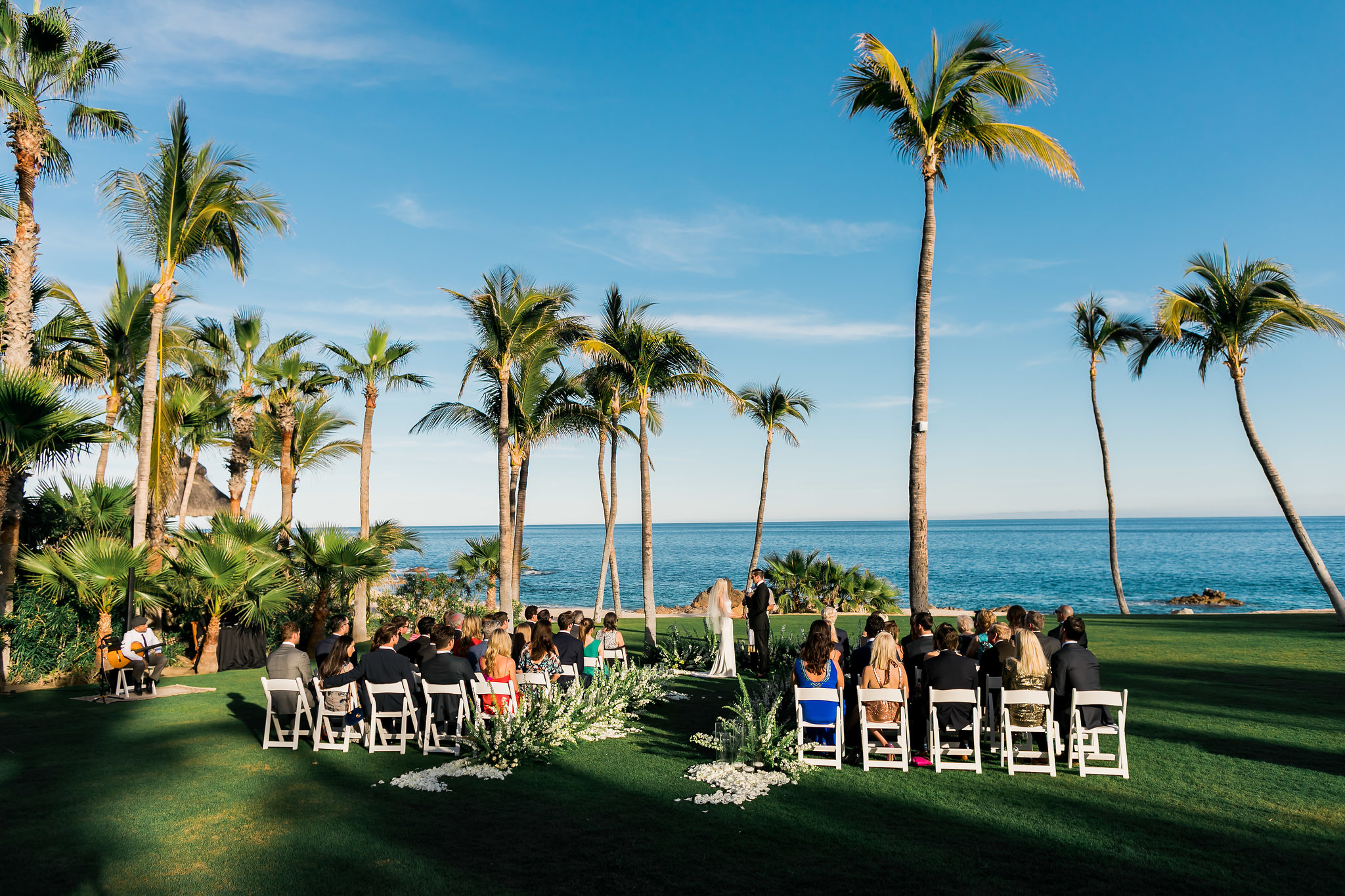 stunning ocean ceremony at White Wedding At The One & Only Palmilla