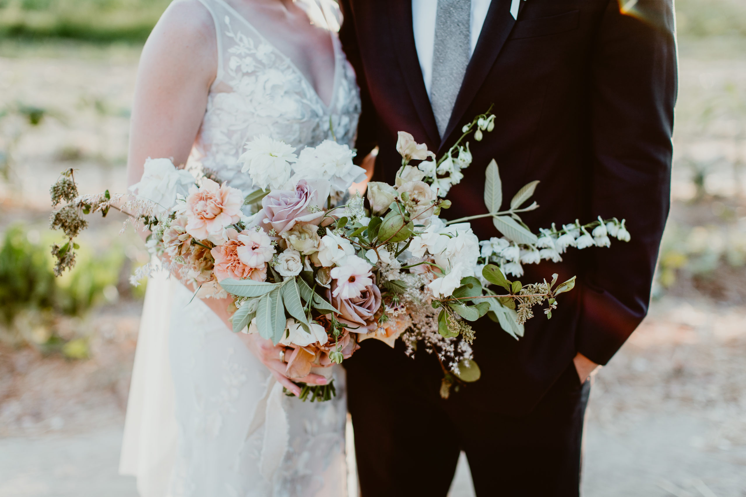 amazing floral design at June wedding at Flora Farms