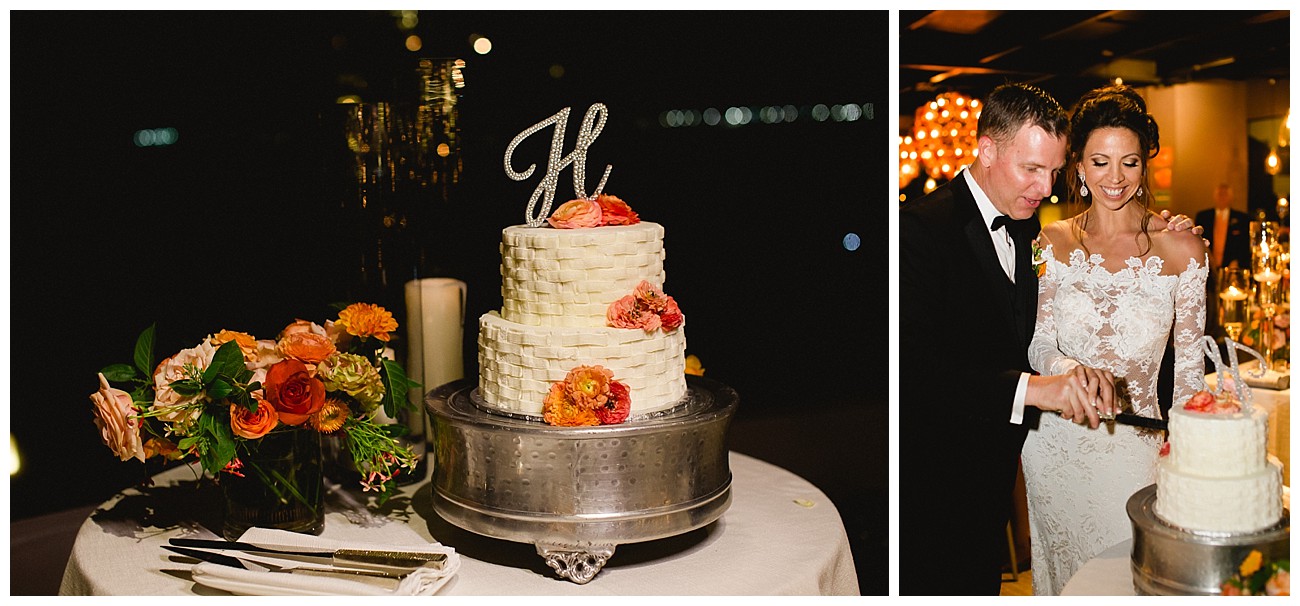 beautiful cake at Sunset Monalisa wedding 