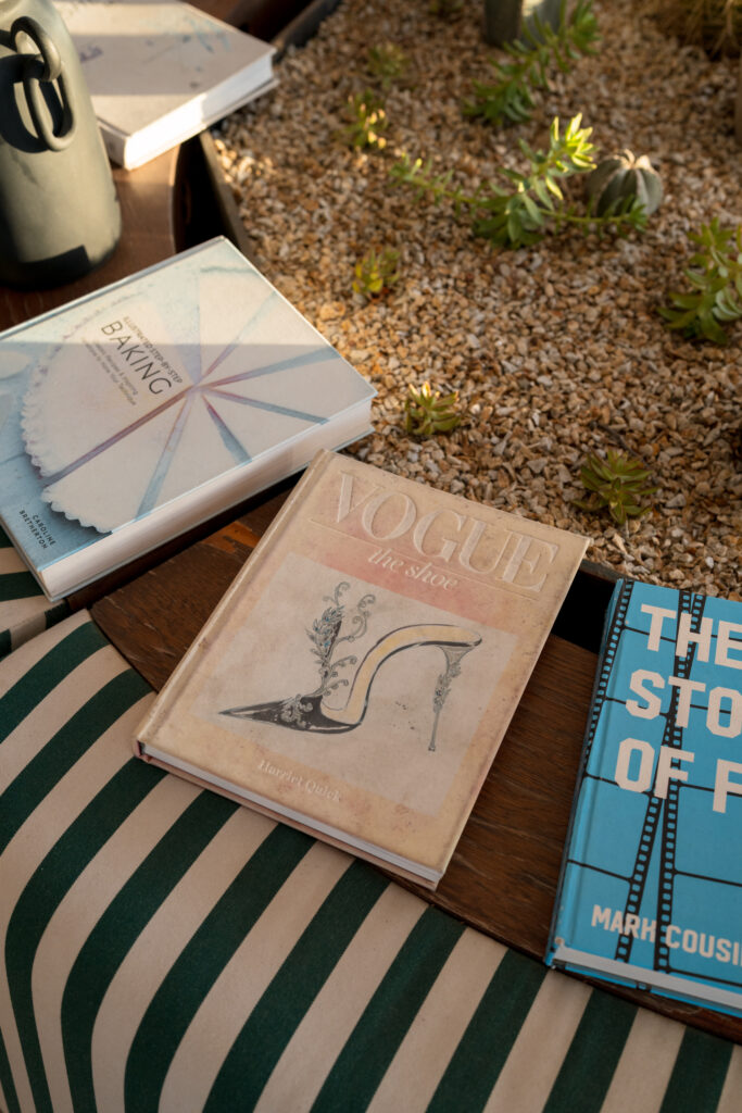 image of books for a wedding mood board 